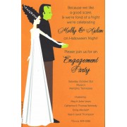 Halloween Invitations, Frankenstein Couple, Inviting Company